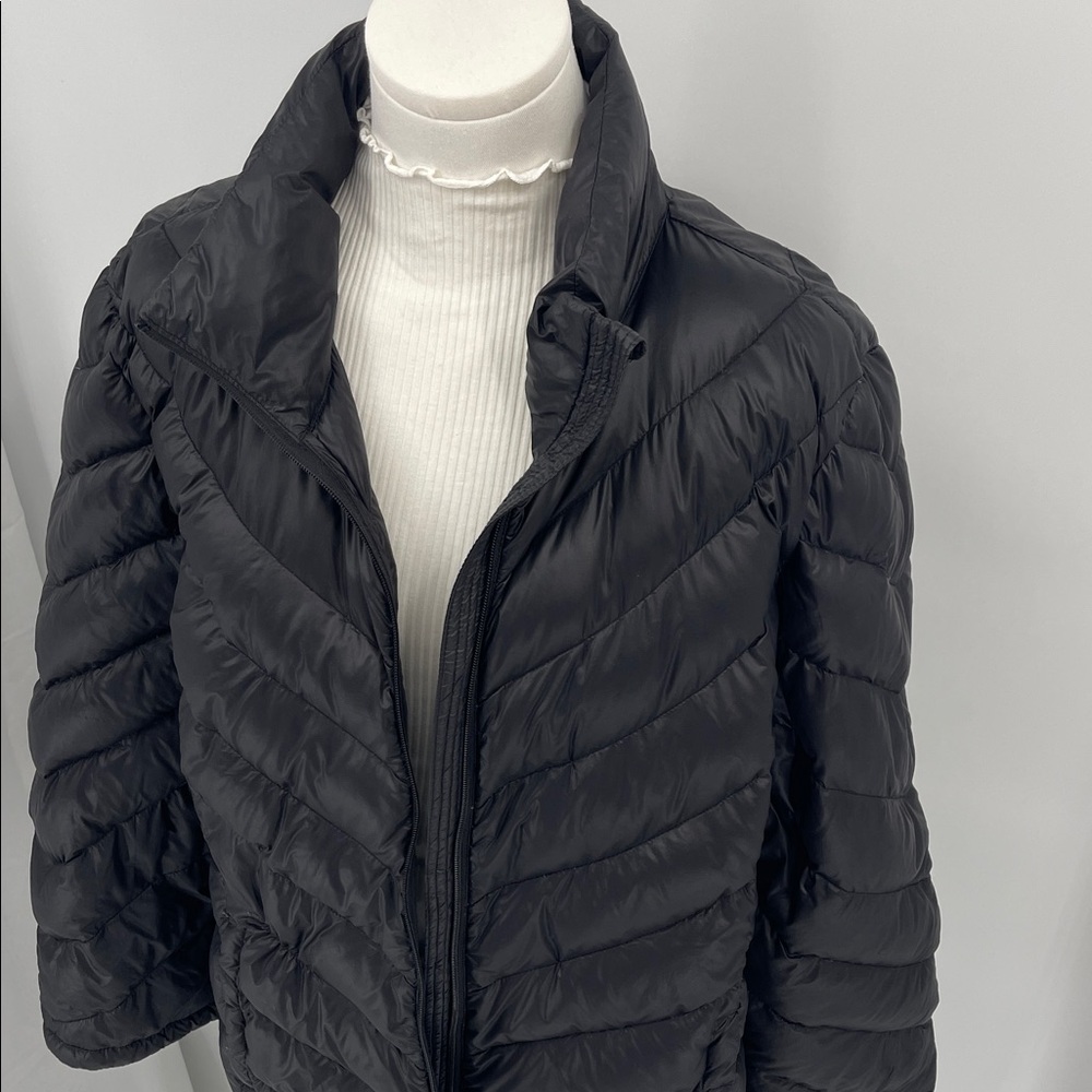 Calvin Klein Women's XXL Premium Duck Down Coat Black Puffer Classic Jacket - Picture 14 of 14